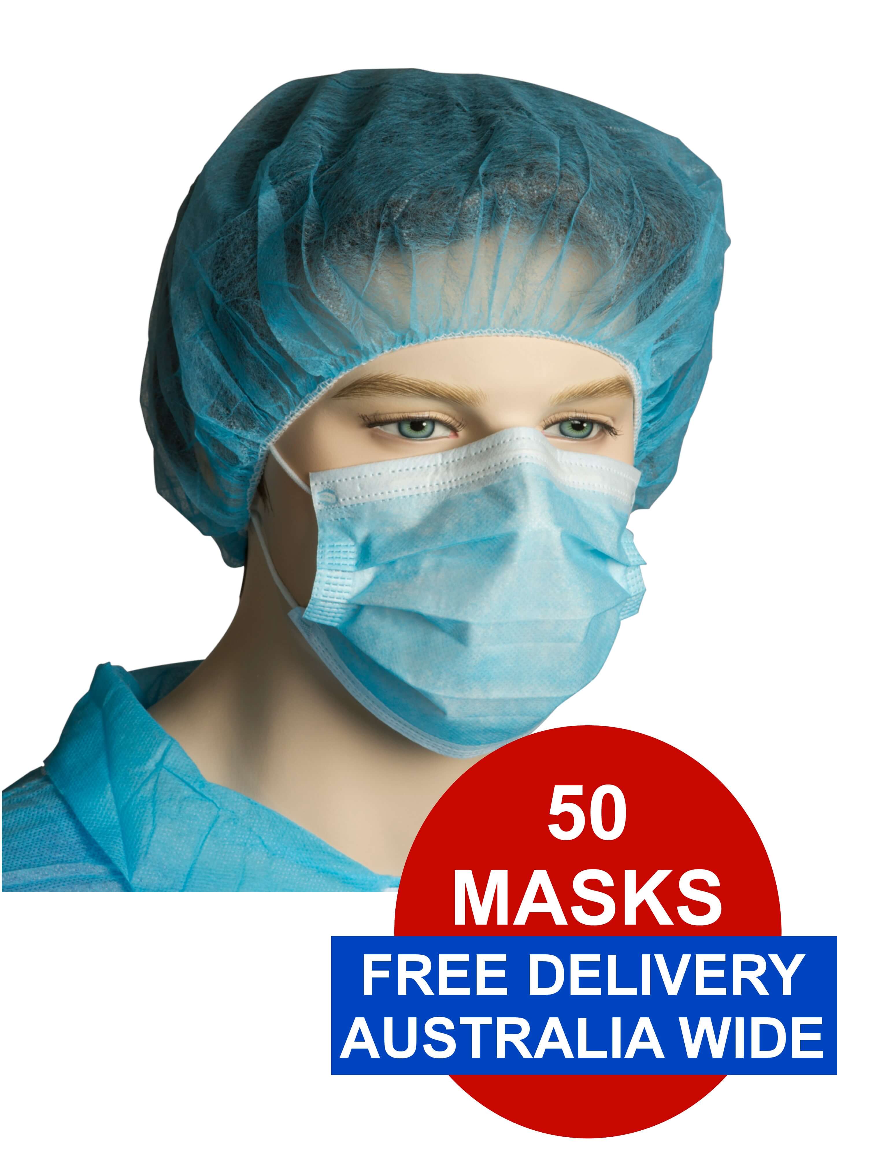 Polypropylene Surgical Face Mask - 5o masks per pack