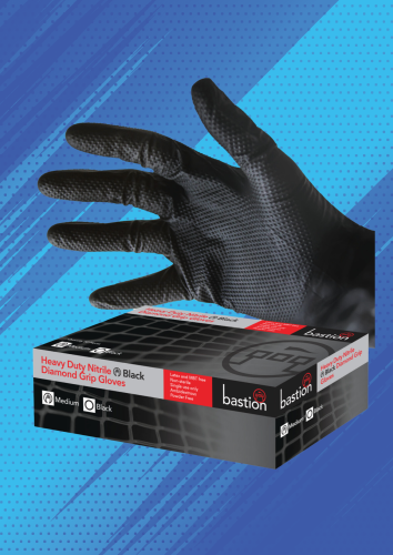 Get your free pack of black diamond grip nitrile gloves